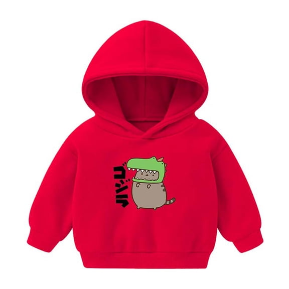Odeerbi Baby Boys Girls Coats Outerwear Jackets Winter Kids Hoodies Hoody Children Dinosaur Cartoon Pullover