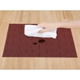 thumbnail image 3 of REGALWOVEN Placemats Set of 6 Placemats for Kitchen Dining Table Decor Washable Table Placemats Wipeable Table Mat Burgundy 18*12Inch, 3 of 7