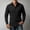 Black, variant on LYSMORA Mens Lapel Long Sleeve Textured Knit Button Down Shirt Solid Casual Business Collared Top