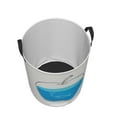 thumbnail image 3 of XMXY Round Laundry Basket Organizer, Glass Water Fish Waterproof Collapsible Dirty Clothes Basket Laundry Hamper, Small Size, 3 of 8