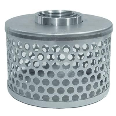 Colador tipo domo Abbott Rubber, 2 pulgadas, acero galvanizado