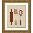 thumbnail image 1 of Robinson, Tamara 12x14 Gold Ornate Wood Framed with Double Matting Museum Art Print Titled - Kitchen Utensils, 1 of 4