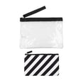 thumbnail image 3 of Bolsa George para Mujer Accesoria Mini Transparente con Cierre, Estampado Rayas Negro, 3 of 4