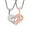 Pink, variant on 2pcs His or Her Couple Stainless Steel Pendant Necklace Lover's Necklace Fashion Jewelry Stores, Gifts for Dad (Green) SN102