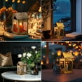 thumbnail image 4 of Kings County Tools Folding Brass Camping Candle Lantern - Candle Lamp with Hanging Handle, 4 of 6
