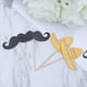 thumbnail image 4 of 24 piezas de adornos para tartas de carnaval mexicano con bigote y sombrero, para fiestas de cumpleaños de bebés, decoración de mesa de postres con palillos de fruta, 4 of 7
