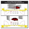 thumbnail image 4 of 200KG Electric Swing Gate Opener Arms Drive With Multi Remote Control Optional Home Garage Swing Door Operator Motor Actuator ,Free Your Hands, 4 of 4