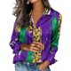 thumbnail image 5 of Blusas de Manga Larga para las Mujeres Impresas Casual Blusa de Cárdigan Suelta, Chaqueta de Estilo Denim Suave para la Capa de Primavera E Invierno, 5 of 5