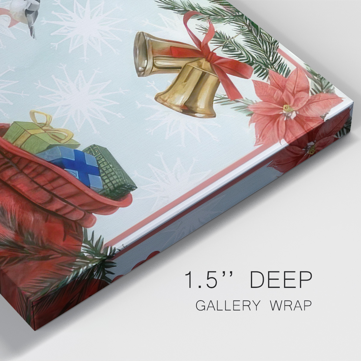 Deer Christmas Collection D- Gallery Wrapped Canvas