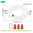 thumbnail image 2 of Uxcell 120mm (4.72") Universal Light Fixture Mounting Bracket Kit, Light Crossbar Round Ceiling Plate with Screw 2 Set, 2 of 7