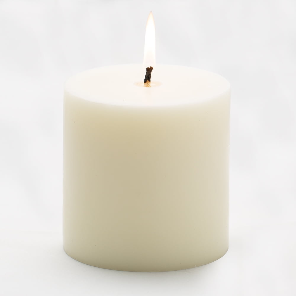 Richland Pillar Candles Light Ivory 4" x 4"
