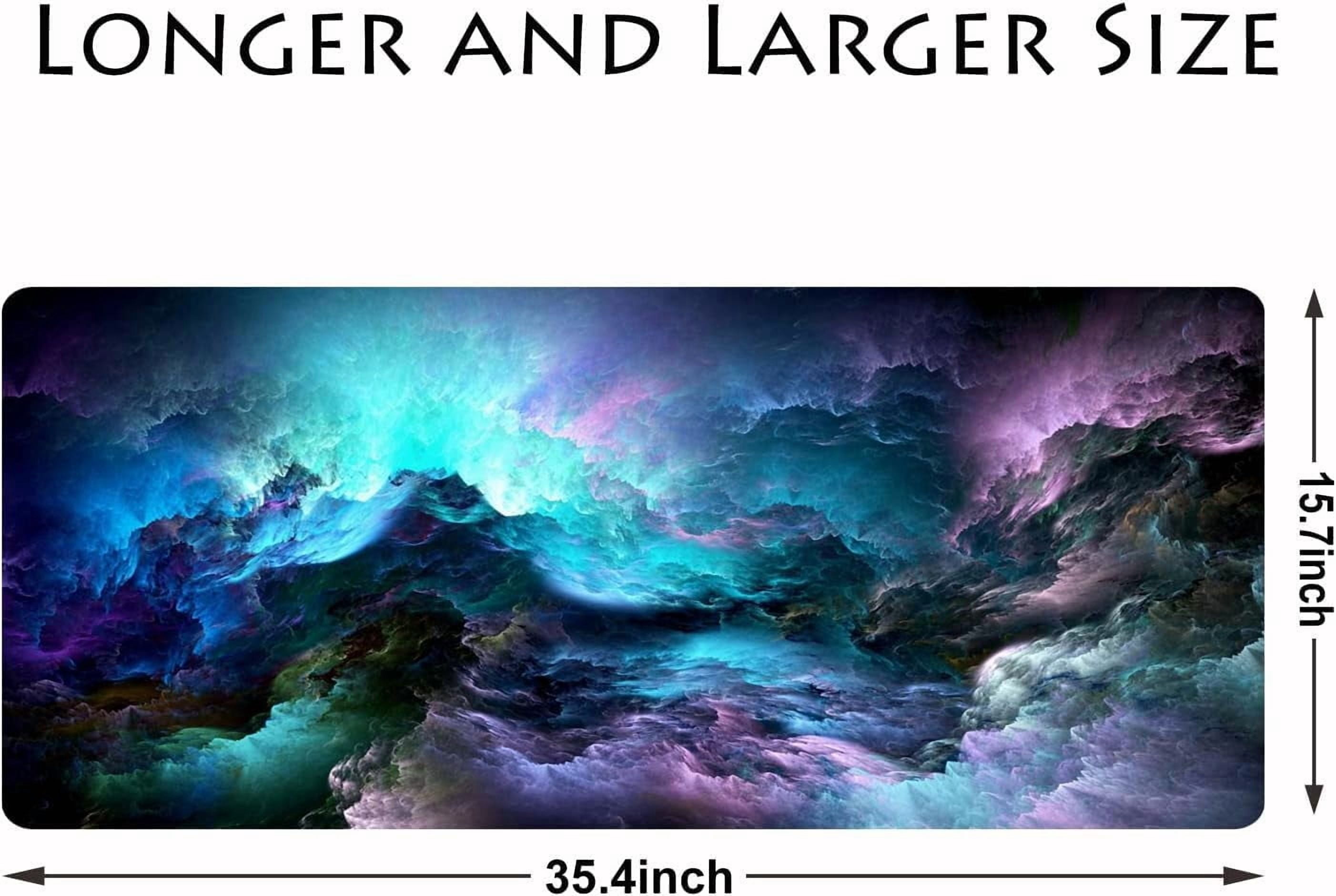 Extended Large Mouse Pad, Gaming Mouse Pad, Full Desk Keyboard Mouse Pad, XXL Bigmouse Pad with Anime, Waterproof and Anti-Skid for Office Desk Decor (35.4×15.75×0.1 inch)