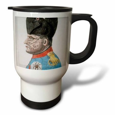 

3dRose Etching Napoleon Bonaparte Emperor historical art - HI12 PRI0301 - Prisma Travel Mug 14oz Stainless Steel