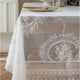 thumbnail image 4 of Mantel de encaje de estilo romántico francés, mantel de decoración de boda jacquard blanco Vhermosa BST3012201, 4 of 7
