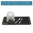 thumbnail image 3 of Unique Bargains Silicone Dish Drying Mat, Large Counter Top Dish Pad Heat Resistant Table Dish Drying Mat-Black(Rippled), 3 of 5