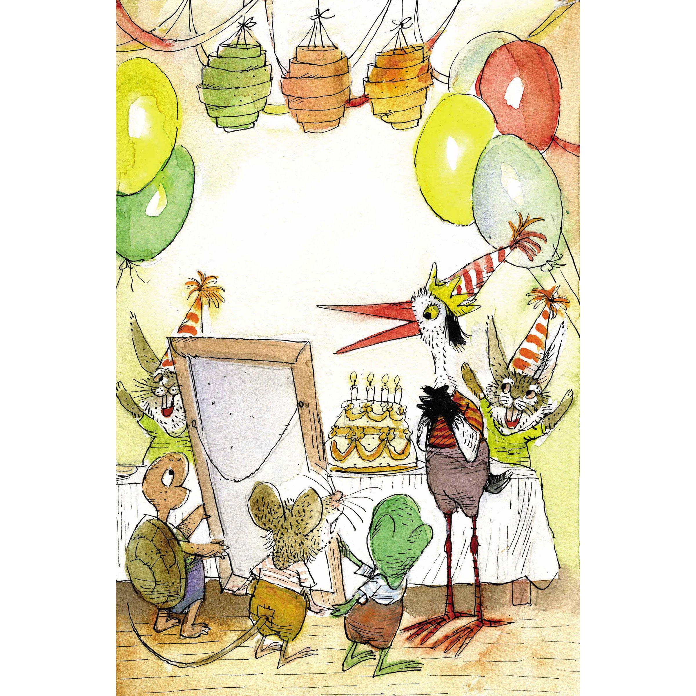 Marmont Hill "Birthday Party" by Curtis Painting Print on Canvas