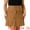 Brown, variant on Women's Plus Corduroy Skirt Button Down Mini Skirt 1X Brown
