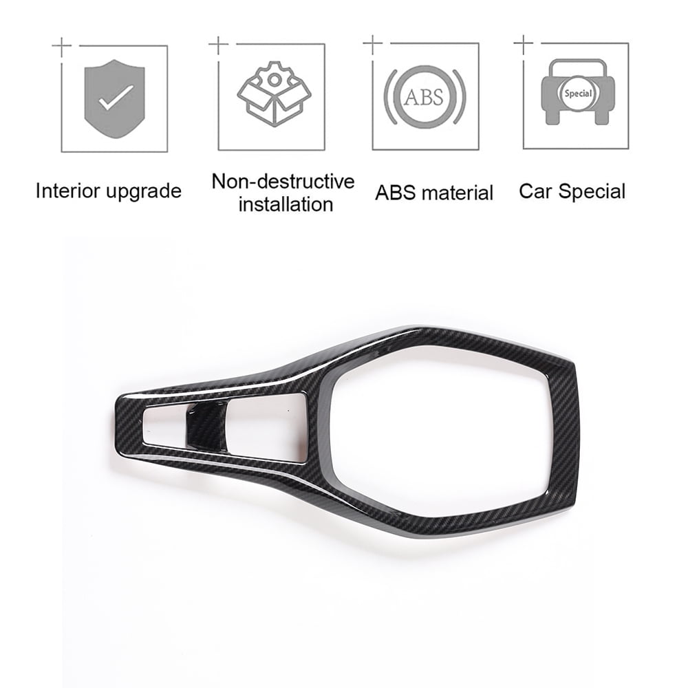 CheroCar Gear Shift Panel Cover Sticker Interior Trim for Chevrolet Camaro 2017-2022,Black