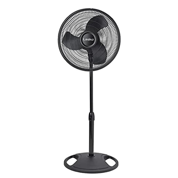 Lasko 2521 16" Oscillating Stand Fan, Black