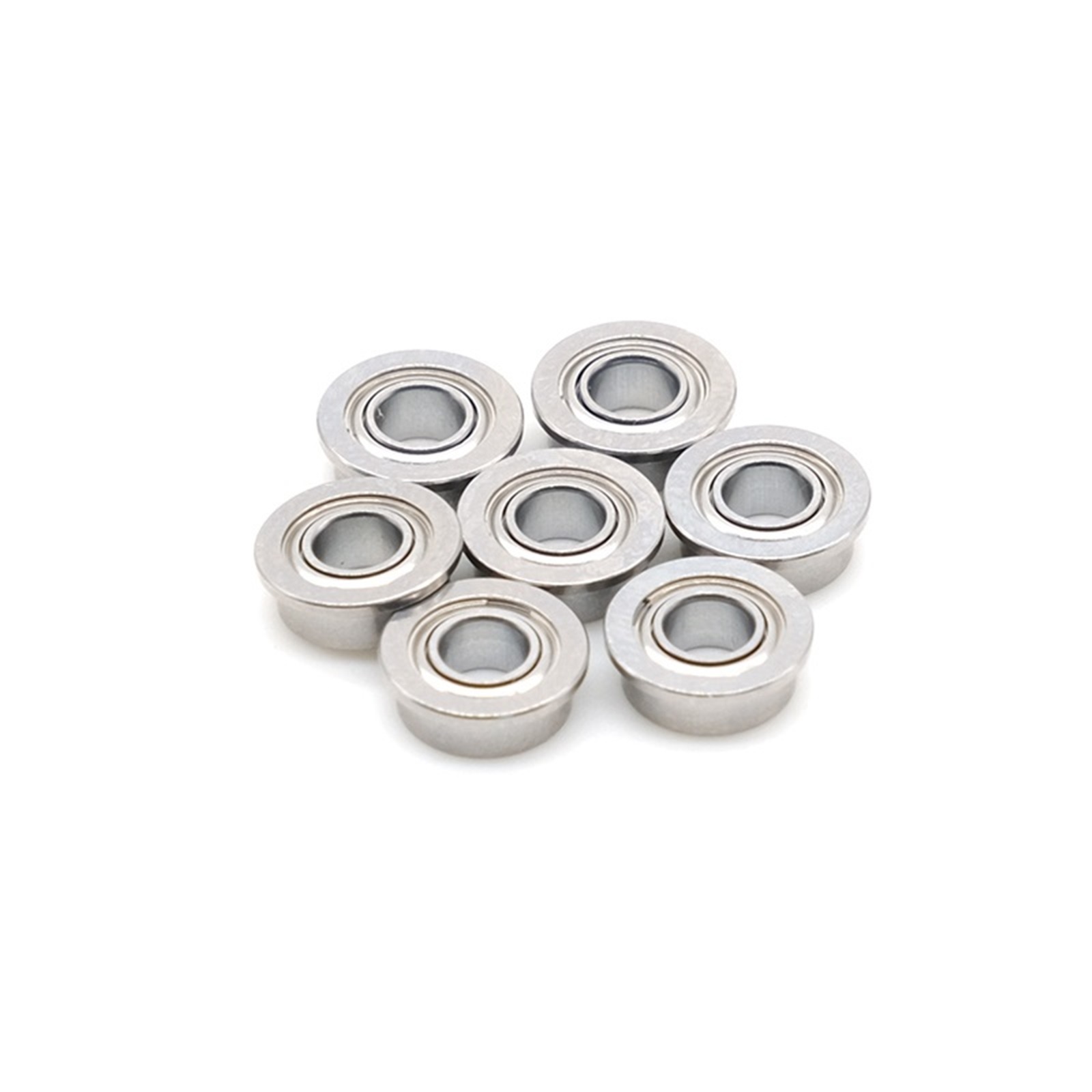 10Pcs MF63ZZ 3x6x2.5 Mm ABEC-7 Flange Bearings Deep Groove Ball Bearing MF63Z MF63 ,Quiet and Smooth
