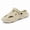Sand color, variant on Streetwear style EVA clogs, adjustable reversible sandals, breathable summer slippers with a "walking on clouds" feel.