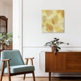 thumbnail image 3 of Framed Canvas Wall Art for Living Room Yellow Transparent Leaves Wall Decor, Ombre Leaf Veins Aesthetic Paintings for Bedroom Office Kitchen Bathroom, Ready to Hang Artwork Wall Pictures 12x12 Inch, 3 of 9