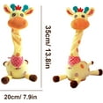 thumbnail image 7 of Musical Giraffe Toy, Dancing Giraffe Toy with Talking & Singing Functions, Electronic Light Up Stuffed Animal That Repeats What You Say, Interactive Plush Toy, 7 of 7