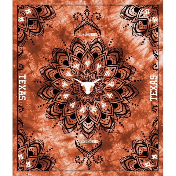 Officially Licensed Minky Fleece Texas Longhorns Wall Tapestry and Throw Blanket-48" x 56"