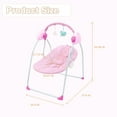 thumbnail image 5 of Portable 3-Speed Baby Swing-Foldable,Musical (Pink Unicorn, 0-9M), 5 of 10