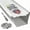 White, variant on LeafTek Gutter Guard Sample Kit – Test Fit for 5” and 6” Gutters – USA‑Made Heavy Duty White Aluminum Sections (8-Inch in Length) with Stainless Steel Screws & DIY Installation Guide