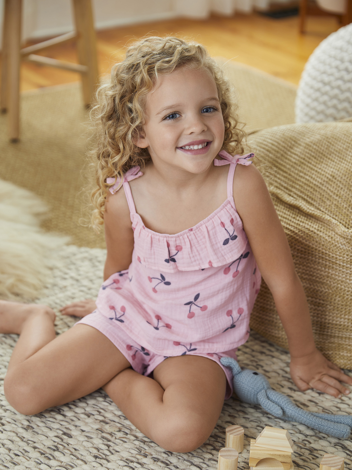 Modern Moments by Gerber Toddler Girls Gauze Tank Top and Short, 2 Piece Outfit Set, (12M - 5T)