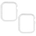 thumbnail image 1 of 2 Pack Compatible for Apple Watch Case 45mm [NO Screen Protector] Series 8 Series 7, Hard PC Bumper Case Protective Cover Frame Compatible for iWatch 45mm,transparent, 1 of 5