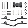 thumbnail image 2 of LCG Carbon Fiber Chassis Kit Rail Skid Plate Body Post Mount for Axial SCX10 1/10 RC Crawler Car Parts,Black, 2 of 8
