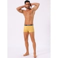 thumbnail image 4 of DARING DIVA Men's Lightweight Short Leg Stretch Boxer Briefs 36 Yellow, 4 of 6