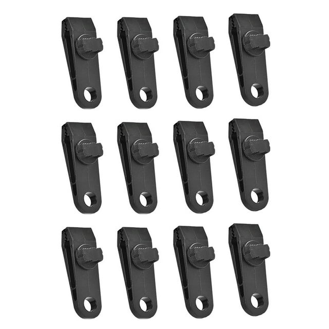 Outdoor camping windproof fixed tent clip nylon multi-functional plastic clip knob tent hook canopy clip-Reusable Tent Clips