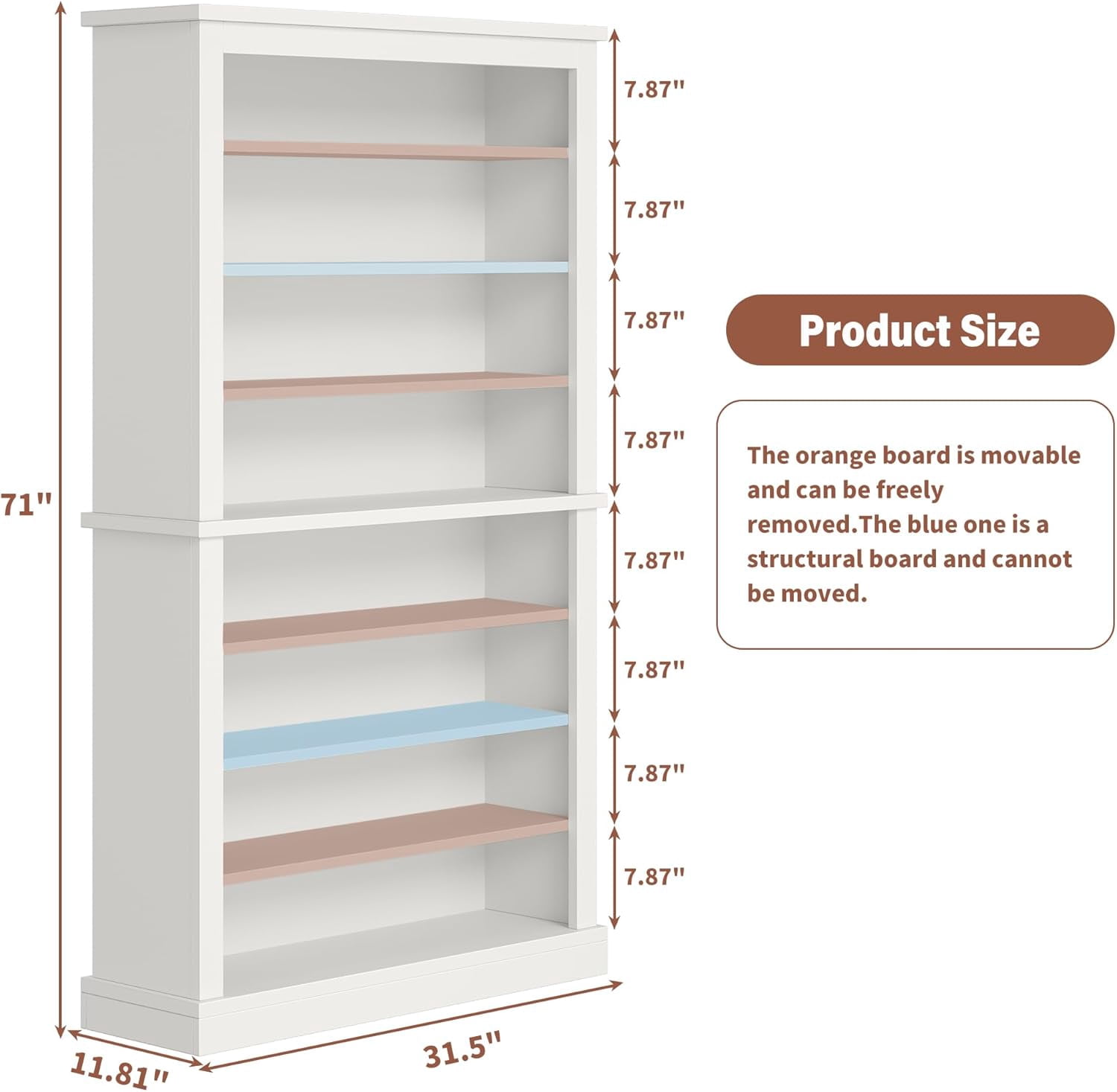 71" Tall Freestanding Shoe Cabinet, 9-Tier Adjustable Wood Shoe Rack with Open Storage for Entryway, Hallway & Small Spaces – Modern White Storage Organizer