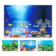 thumbnail image 2 of CSChome Fish Background Double Sided Aquarium Background - 3D Effect, Clear Print for Terrarium Decoration, 2 of 7