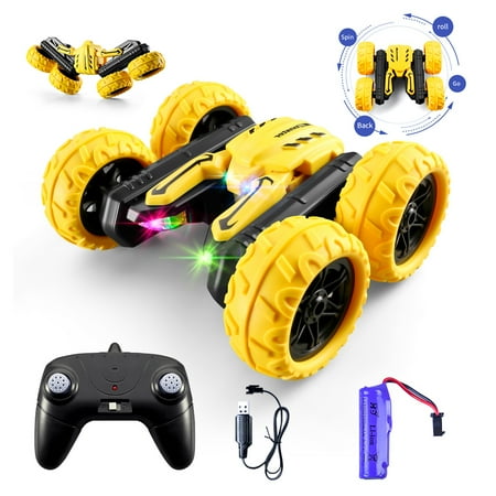 Car Toy Remote Control LED Remote Control Car Toy; Stunt Car Toy 360 ...