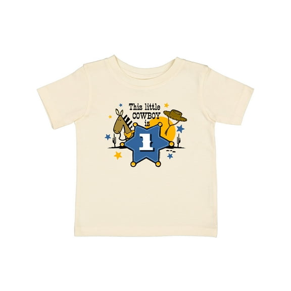 Inktastic Little Cowboy 1st Birthday Boys Baby T-Shirt