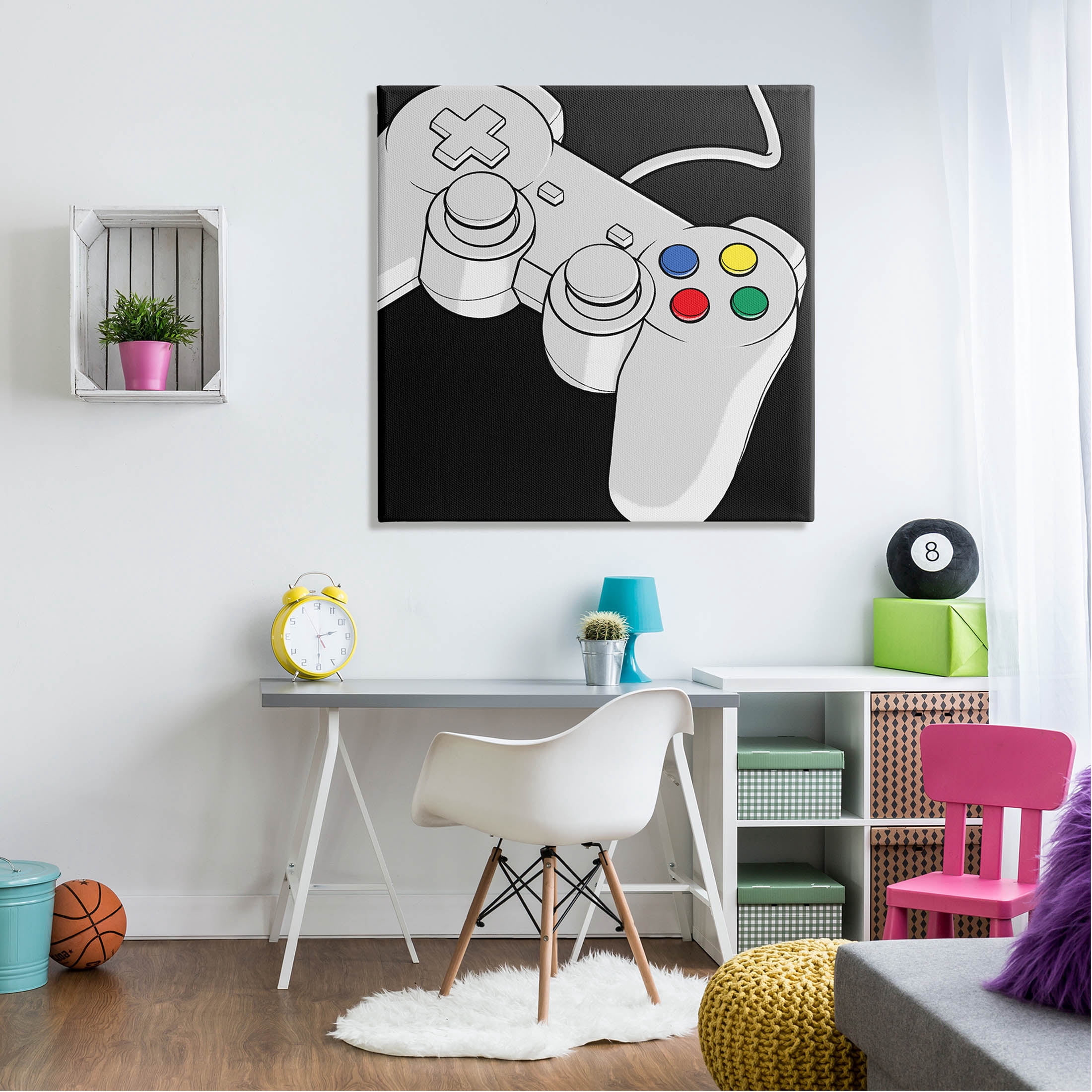Stupell Industries Video Gaming Controller Graphic Art Gallery Wrapped Canvas Print Wall Art, Design by Marcus Prime