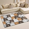 thumbnail image 2 of SKYSONIC Lightweight Soft Area Rugs Kawaii Teddy Bear Floor Mat for Kids Playing Room Hardwood Floor Living Room Nursery Rugs, 72x48 inch, 2 of 6