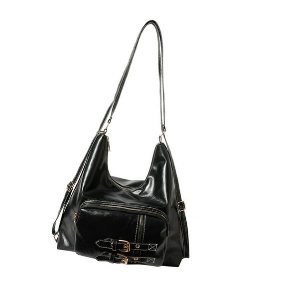 FENOHREFE PU Leather Shoulder Bag for Women and Girls Comfortable and Practical Crossbody Handbag School Bags Casual Backpack