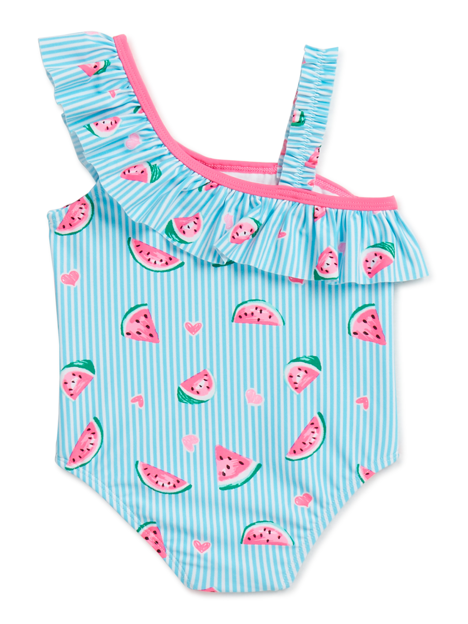Wonder Nation Baby Toddler Girl Watermelon One-Piece Swimsuit