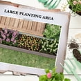 thumbnail image 3 of Outsunny 8x2x2ft Galvanized Raised Garden Bed Kit, Large Outdoor Metal Elevated Planter Box with Safety Edging for Flowers, Vegetables, Dark Brown, 3 of 9