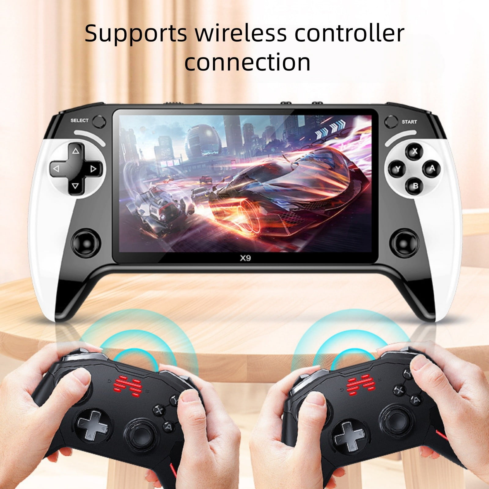X9 Handheld Game Console 1500mAh Battery Capacity Supports 128GB 5.5 Inch Screen Supports Multiple Game Formats And Button Operation.