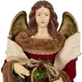 thumbnail image 6 of Northlight Angel with Wings Commercial Size Christmas Tree Topper - 3' - Brown and Red - Unlit, 6 of 8