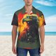 thumbnail image 2 of Balery Hawaiian Style Bald Eagle Camisas hawaianas de manga corta para hombre, camisas playeras de corte holgado, camisas de vacaciones con botones,XX-Large, 2 of 7