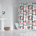 thumbnail image 2 of Pioneer Flower Floral Print Pattern Shower Curtain 72"x72" ,Bathroom Decorative Shower Curtains Set with 12 Hooks,Modern Waterproof Washable Shower Curtain, 2 of 6