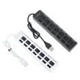 thumbnail image 3 of USB 3.0 HUB 2.0 HUB Multi USB Splitter 4/7 Port Expander Multiple USB 3 Hab Use Power Adapter Card Reader For PC, 3 of 4