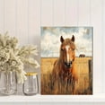 thumbnail image 2 of Qisvanset Framed Canvas Wall Art 12x16 Inch Wild Mustang Western Horse Rustic Ranch Farmhouse Art, 2 of 5
